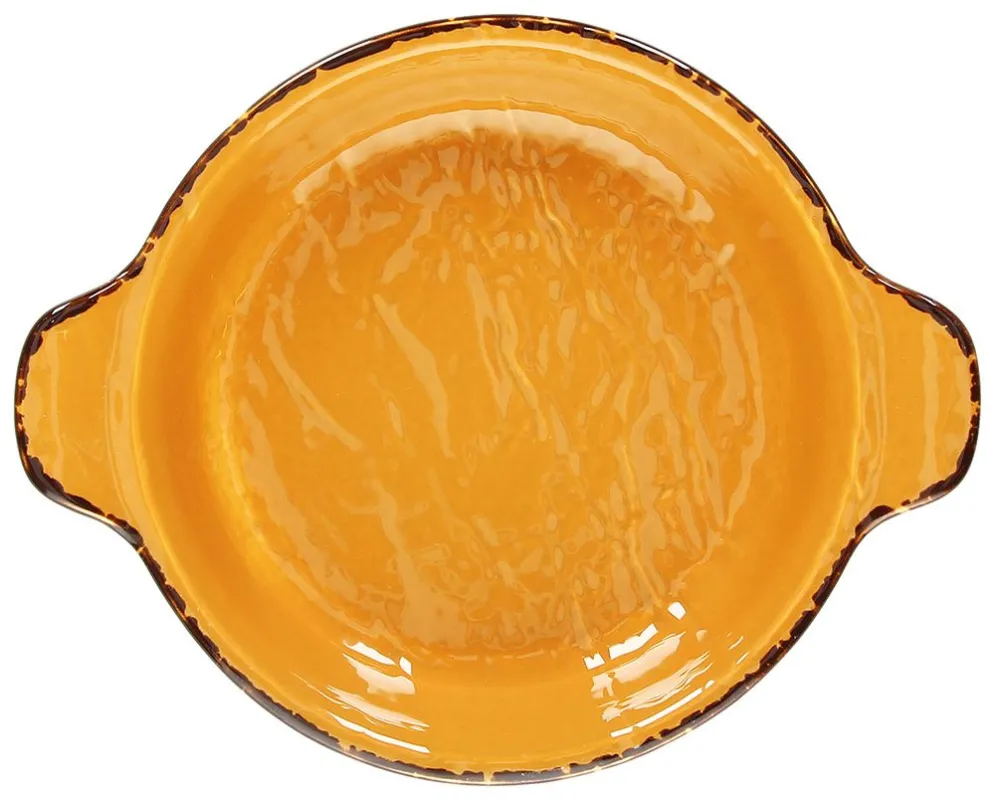 Tegame nr. 2 manici cm 17,5 Veggie giallo Porcellana Giallo Ultime Pezzi