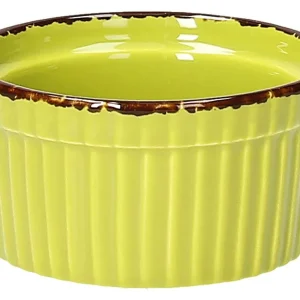 Ramequin costolato cm 9 Veggie verde Porcellana Verde Scelto Dai Clienti