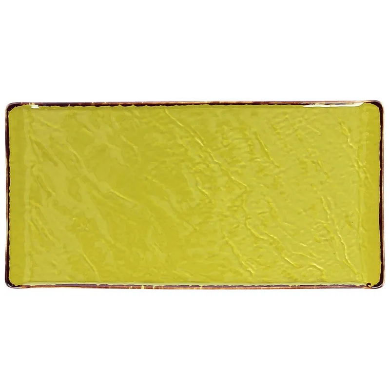 Piatto rettangolare cm 30x15 Veggie verde Porcellana Verde Prezzo Ridotto