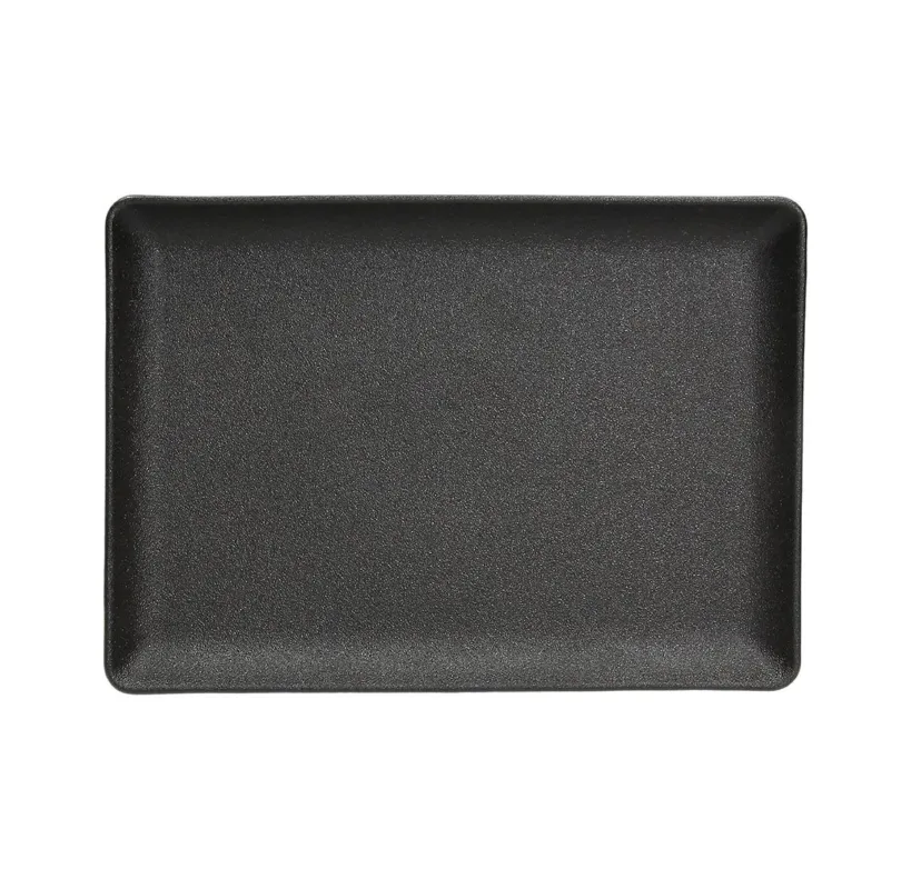 Subito Disponibile Piatto rettangolare cm 24x17 Ceramica Nero