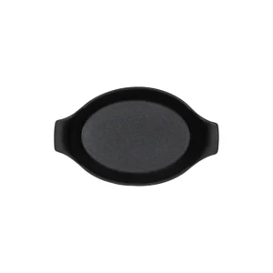 Tegame ovale cm 22x13,5x4,5 Ceramica Nero Ultime Pezzi