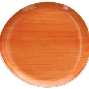 Sconto Piatto piano 27 cm Porcellana Arancio