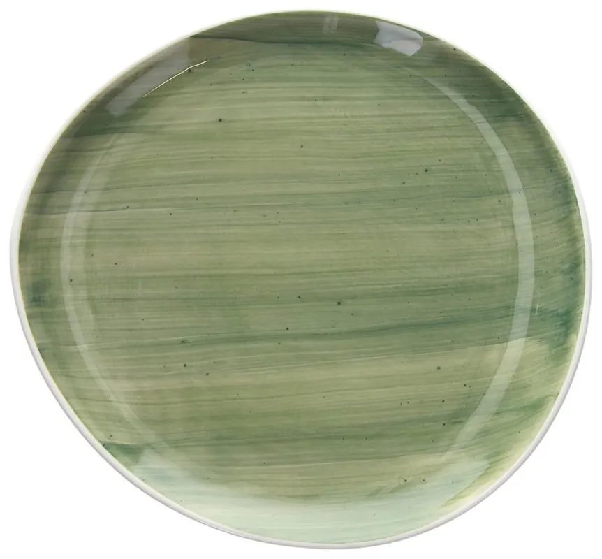 Piatto piano 27 cm Porcellana Verde Promo Stagionale