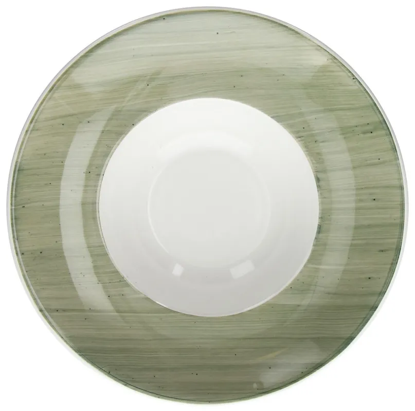 Pagamento Sicuro Piatto fondo 27 cm Porcellana Verde