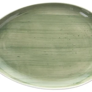 Professionale Ovale piano 26 cm Porcellana Verde