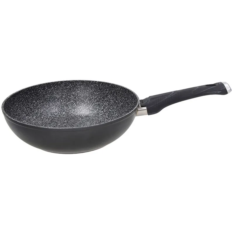 SPHERA - Wok 28 cm Alluminio Nero Subito Disponibile