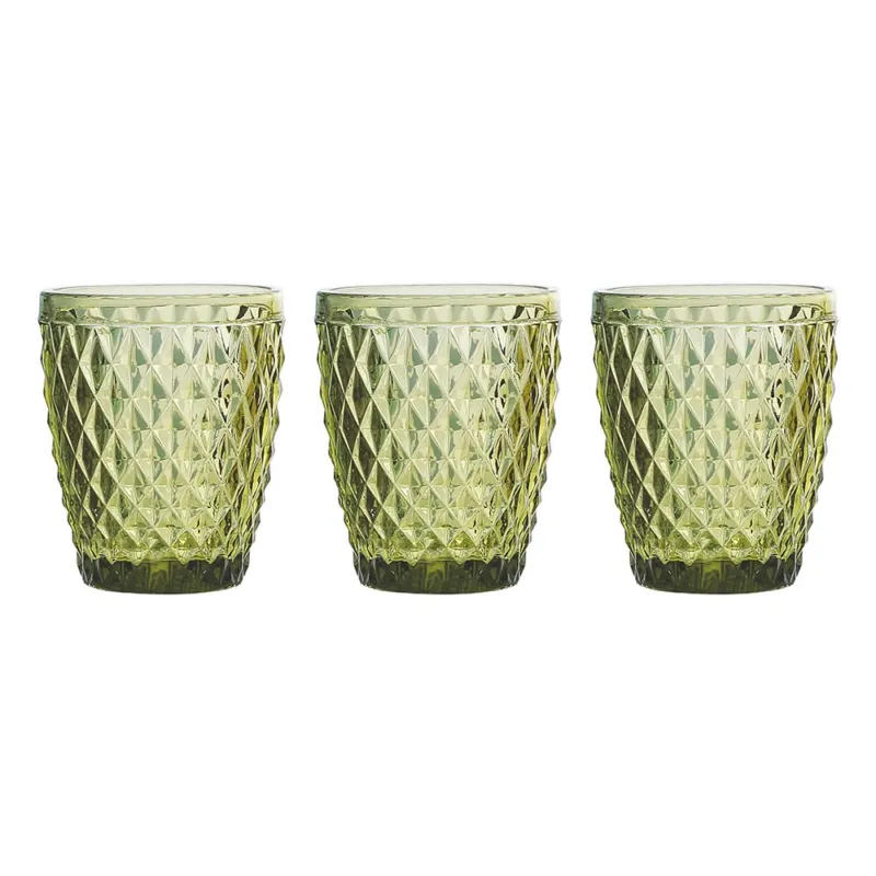 Confezione 3 bicchieri 260 cc Vetro Verde Bestseller