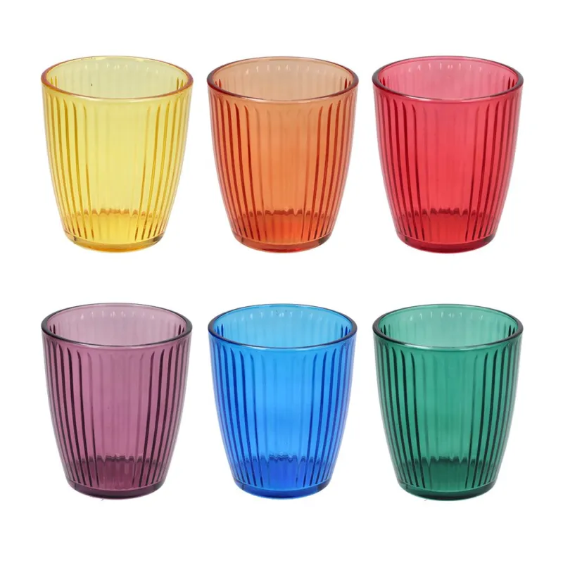 Confezione 6 bicchieri 320 cc Vetro Multicolor Must-Have