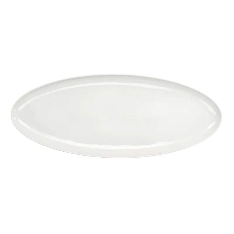 Vassoio Ovale 65 x 26 cm Porcellana Bianco Must-Have