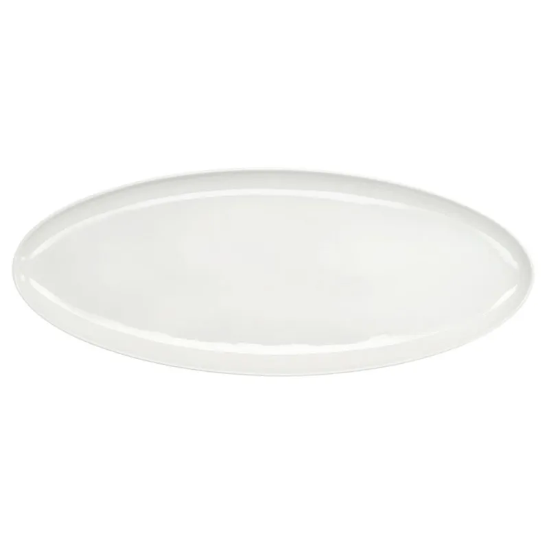 Nuova Collezione Vassoio Ovale 70 x 28 cm Porcellana Bianco