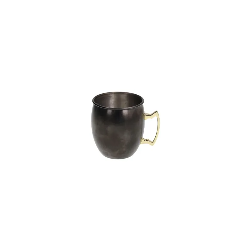 Mug Moskow Mule 525 cc Black & Gold Acciao SS430 Nero Prezzo Di Fabbrica