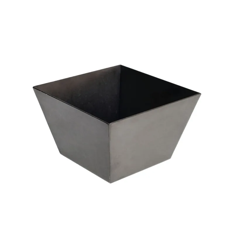 Square bowl large 13 cm Black & Gold Acciao SS430 Nero Offerta Lampo