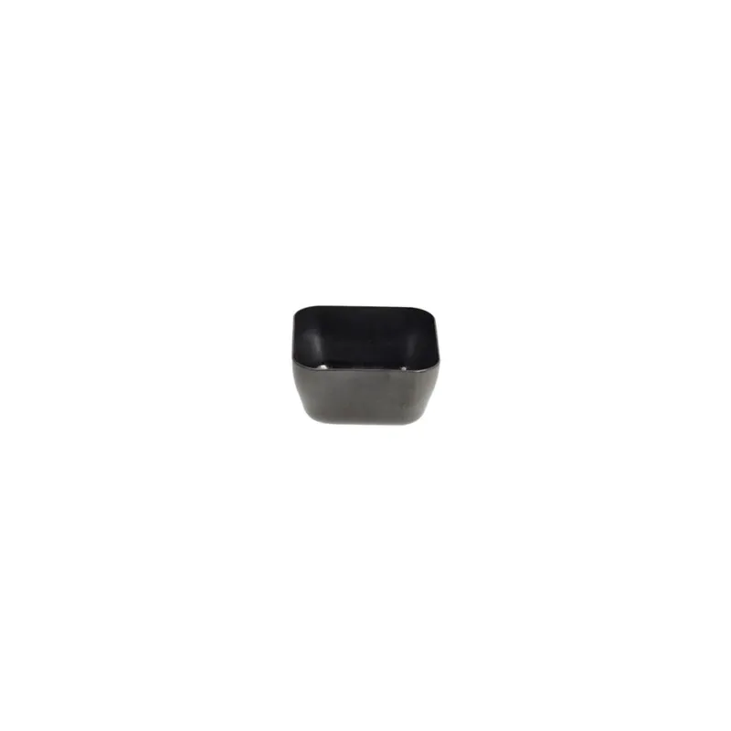 Mini square bowl 5 cm Black & Gold Acciao SS430 Nero Esclusivo