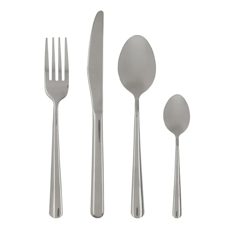Prezzo Scontato Servizio 24 posate Acciaio Inox 18/0 Grigio