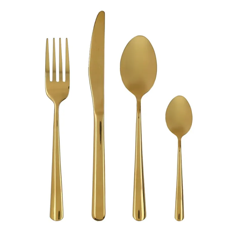 Promozione Servizio 24 posate Acciaio Inox 18/0 Oro