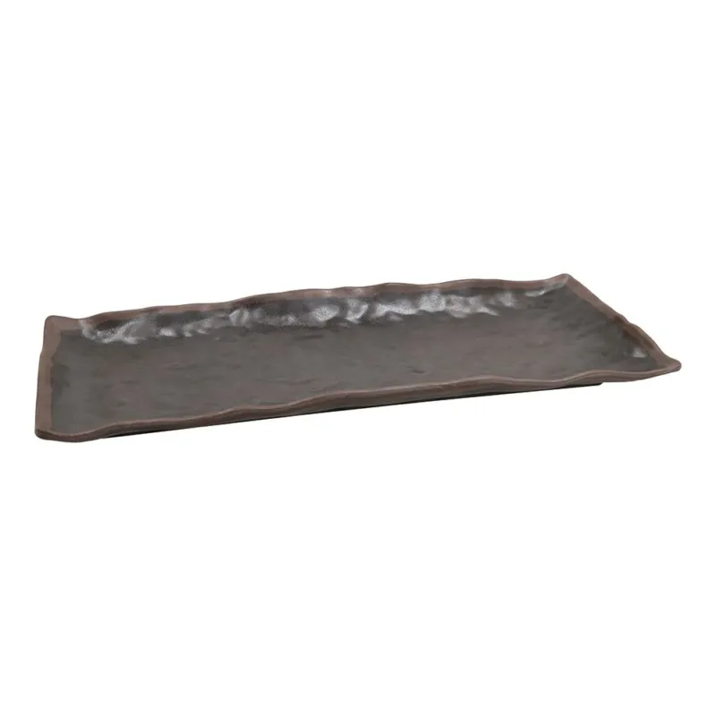 Ultime Pezzi Piatto rettangolare 39 x 16,5 cm Roasted Melamina Nero