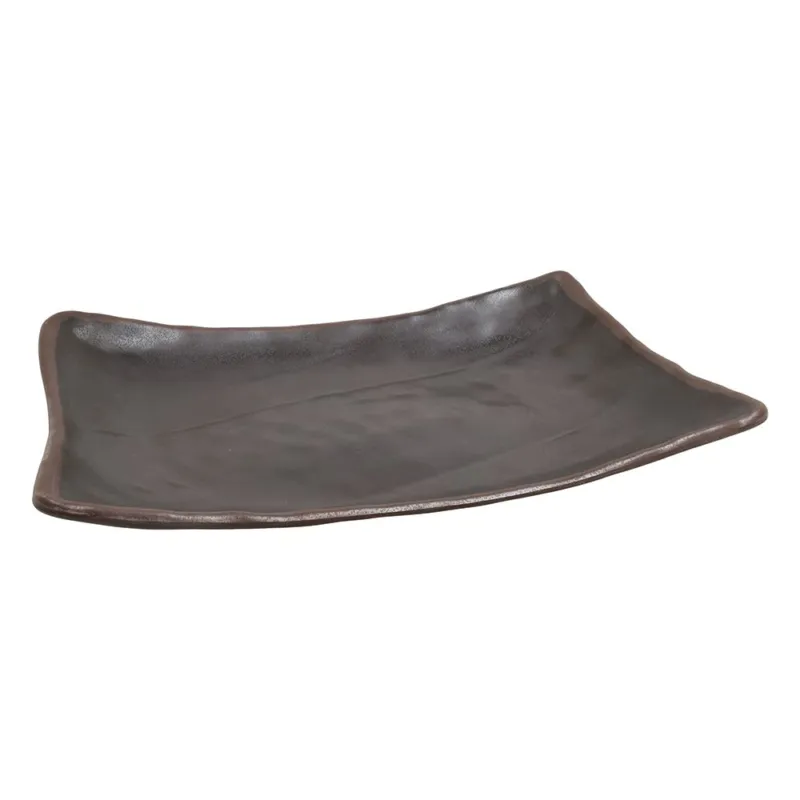 Ultima Occasione Piatto rettangolare 40 x 30 cm Roasted Melamina Nero