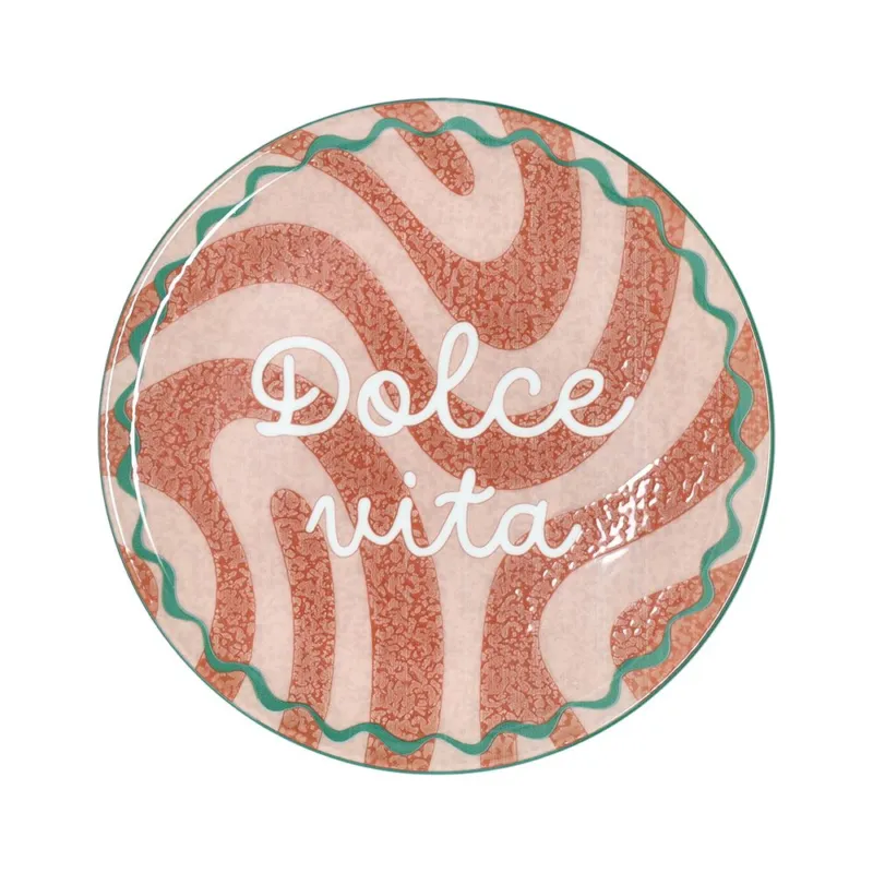 Direttamente Dal Produttore Rotondo pizza 33 cm Dolce Vita Porcellana Rosso