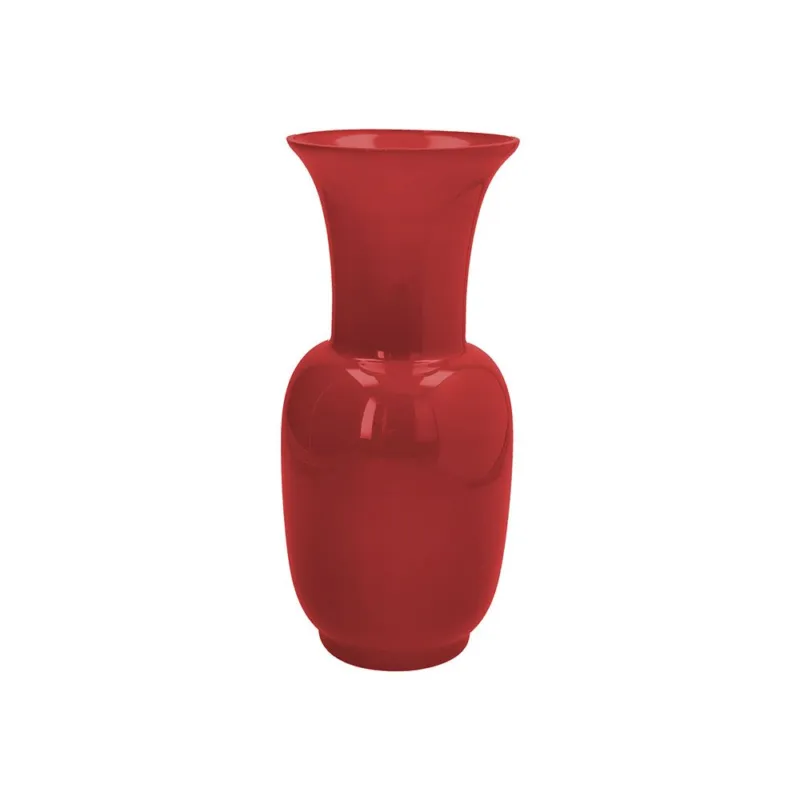 Consegna Rapida Vaso 30 cm Iside Vetro Rosso