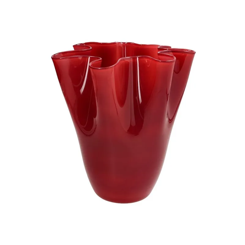 Subito Disponibile Vaso 26 cm Orofeo Vetro Rosso