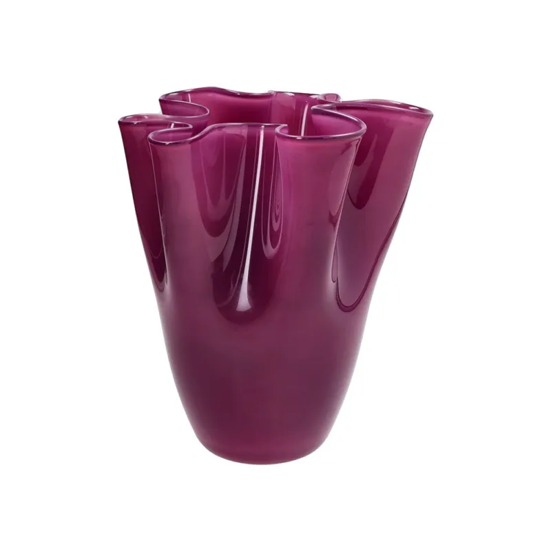Vaso 26 cm Orofeo Vetro Viola Spedito Oggi