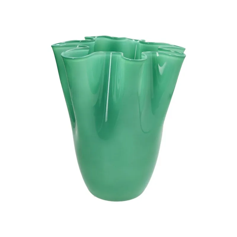 Spedito Oggi Vaso 26 cm Orofeo Vetro Verde