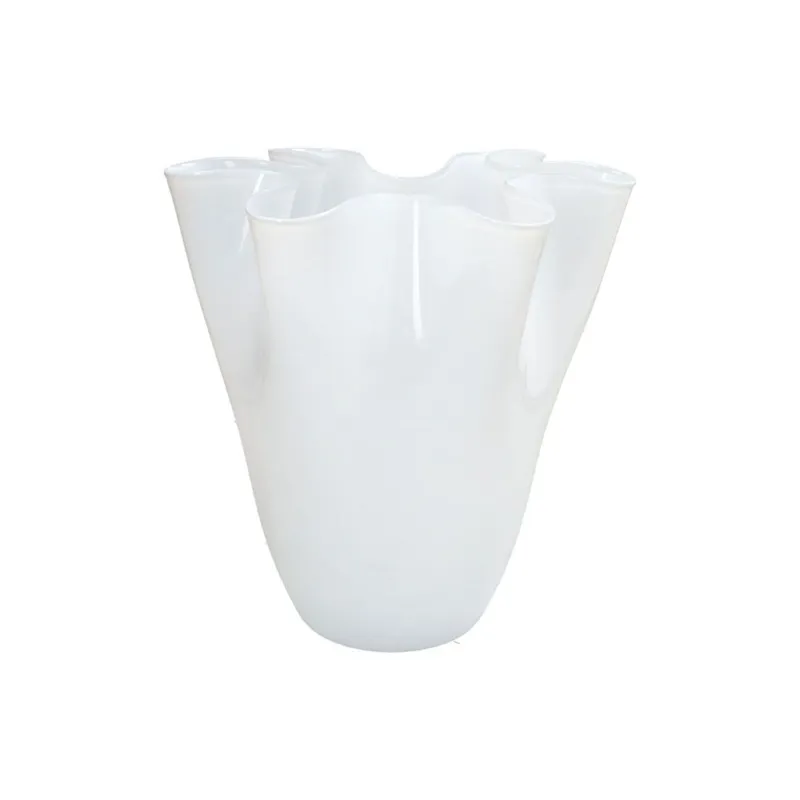 Nuova Collezione Vaso 26 cm Orofeo Vetro Bianco