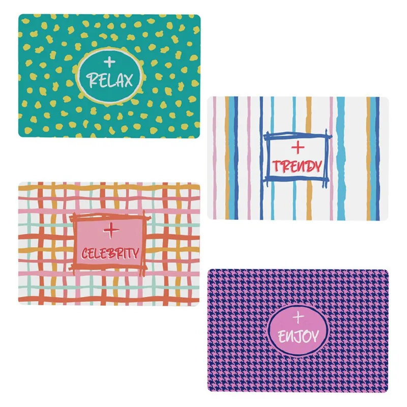 Set 4 tovagliette Good Vibes Polipropilene Multicolor Novità