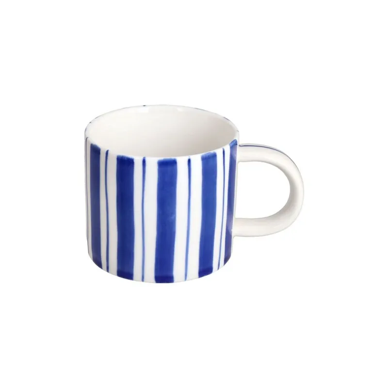 Prezzo Basso Mug 330 cc Stripes New Bone China Blu