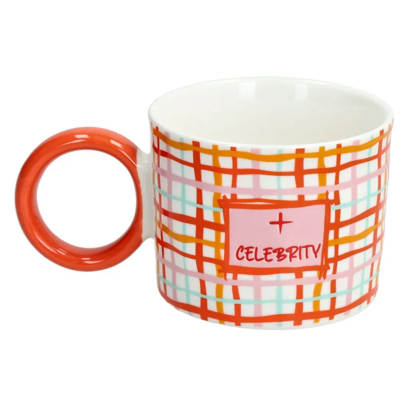 Più Venduto Mug 400 cc Good Vibes New Bone China Multicolor