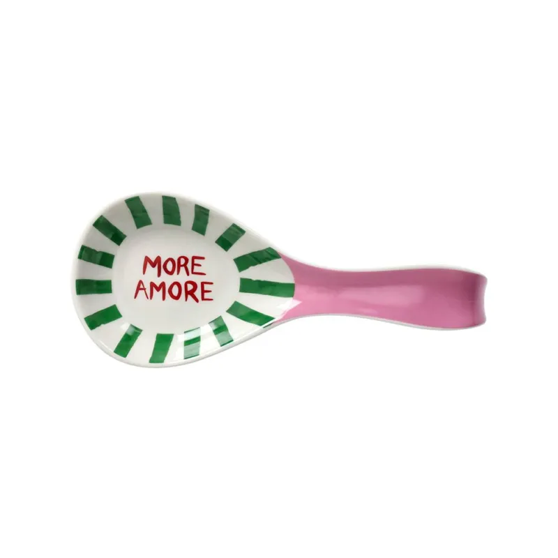 Poggia Mestolo 23 cm Viva L‘Italia New Bone China Rosa Prezzo Basso