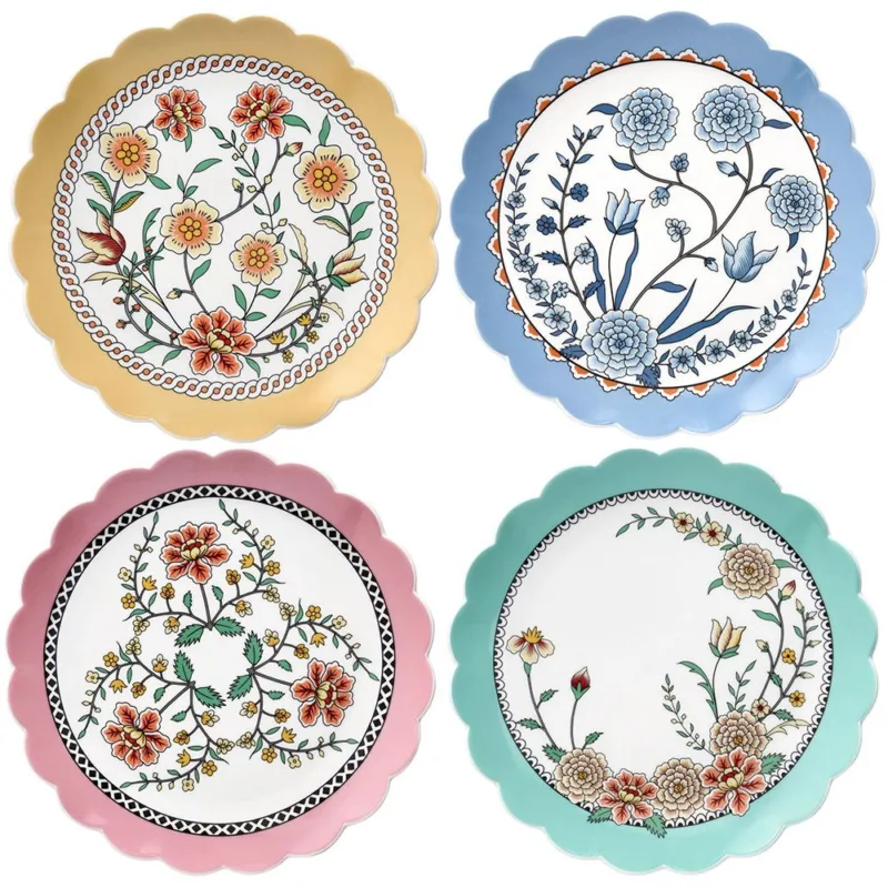 Confezione 4 piatti dessert Heritage Porcellana Multicolor Compra Adesso