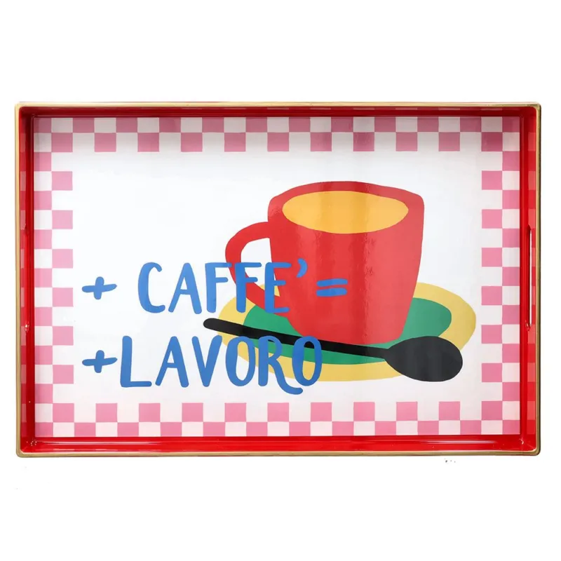 Vassoio rettangolare 40 x 26 cm Summer Time Polipropilene Multicolor Solo Oggi