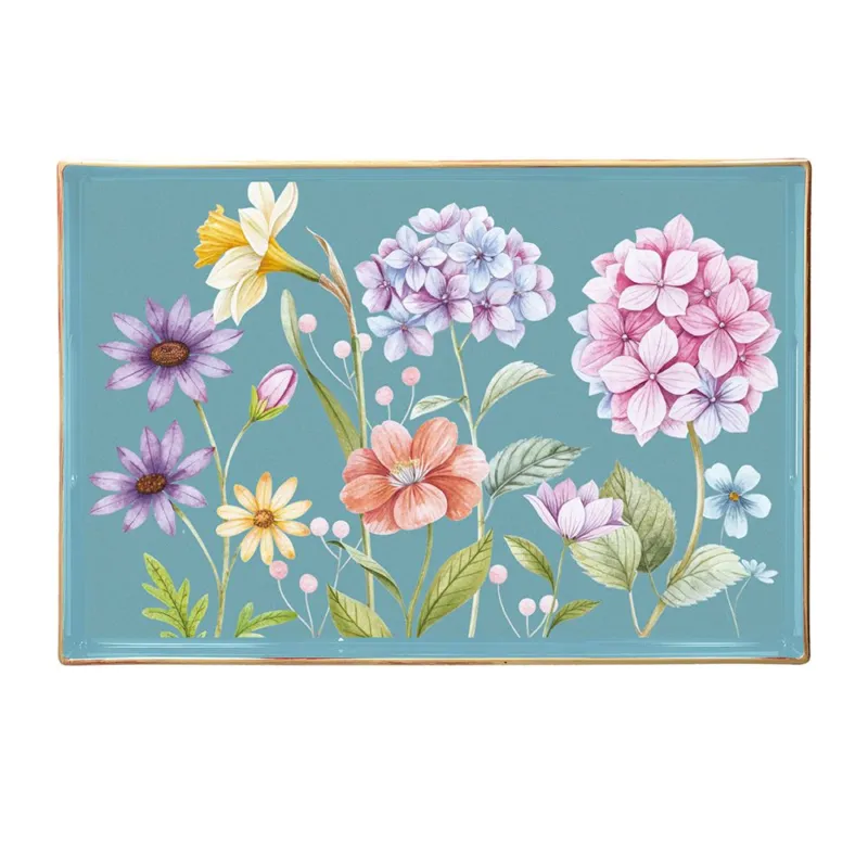 Offerta Limitata Vassoio rettangolare 40 x 26 cm Summer Time Polipropilene Multicolor