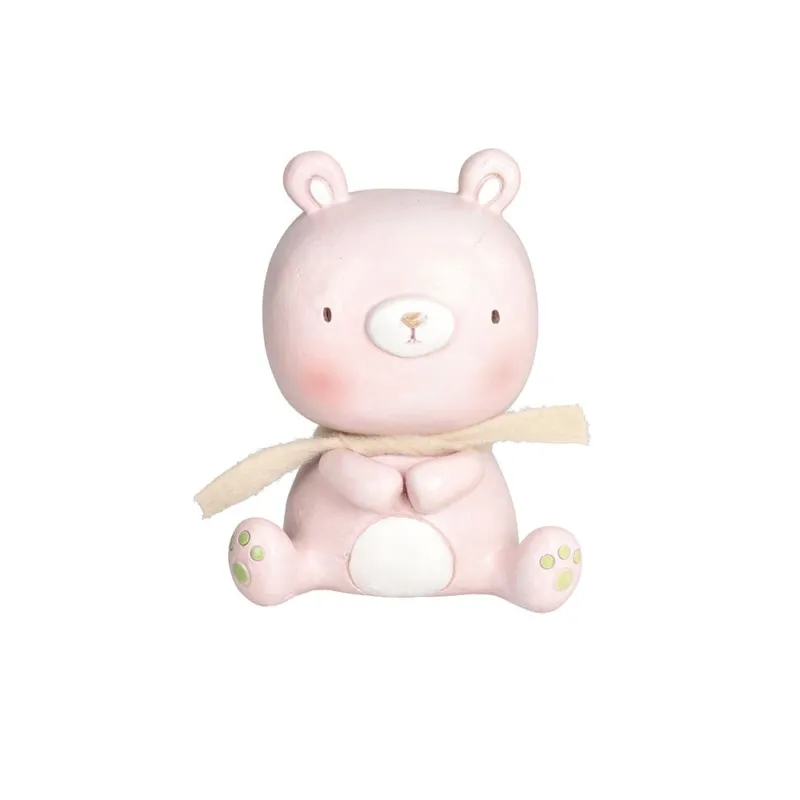 Statua Orso h 11 cm Cute Poliresina Rosa Più Venduto