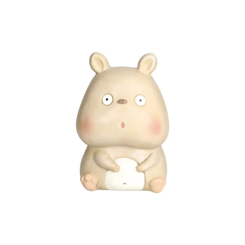 Statua Criceto h 11 cm Cute Poliresina Beige Compra Oggi Stesso