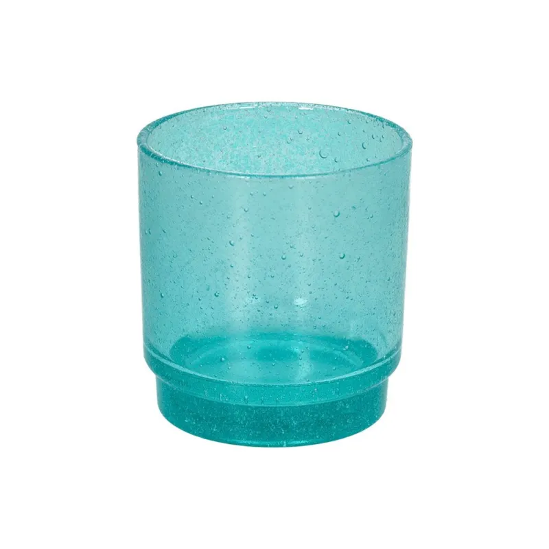 Offerta Limitata Set 6 bicchieri impilabili 320 cc Vetro Azzurro