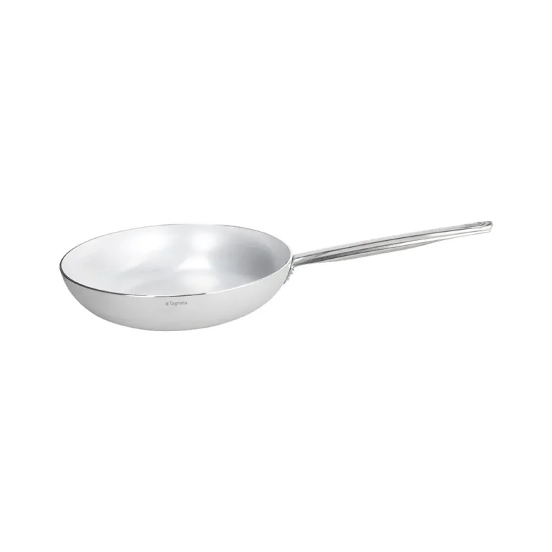 Padella Alta 1m Cm 28 Essentia Alluminio-Acciaio Argento Promo Stagionale