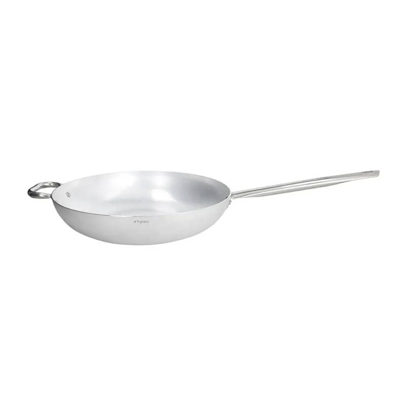 Novità Padella Alta 1+1m Cm 40 Essentia Alluminio-Acciaio Argento
