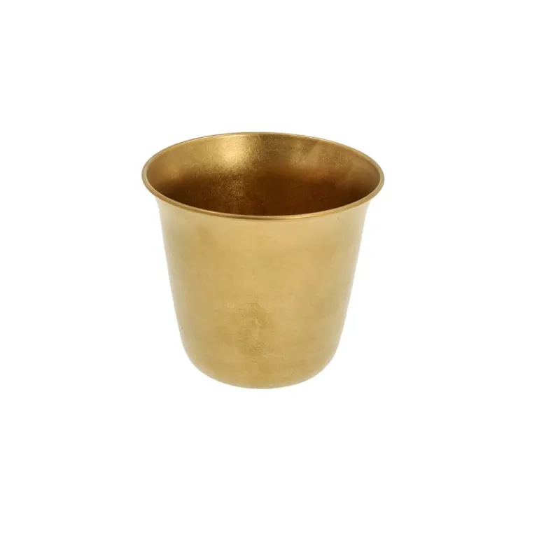 Coppetta chips 9,5 cm Golden Acciaio Inox 18/10 Oro Pagamento Sicuro