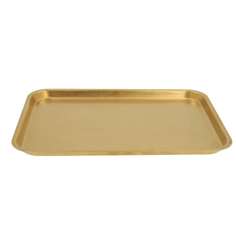 Prezzo Ridotto Vassoio rettangolare 28 x 20 cm Golden Acciaio Inox 18/10 Oro