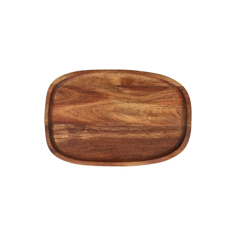 Vassoio ovale 25,5 cm Legno Marrone Offerta Lampo