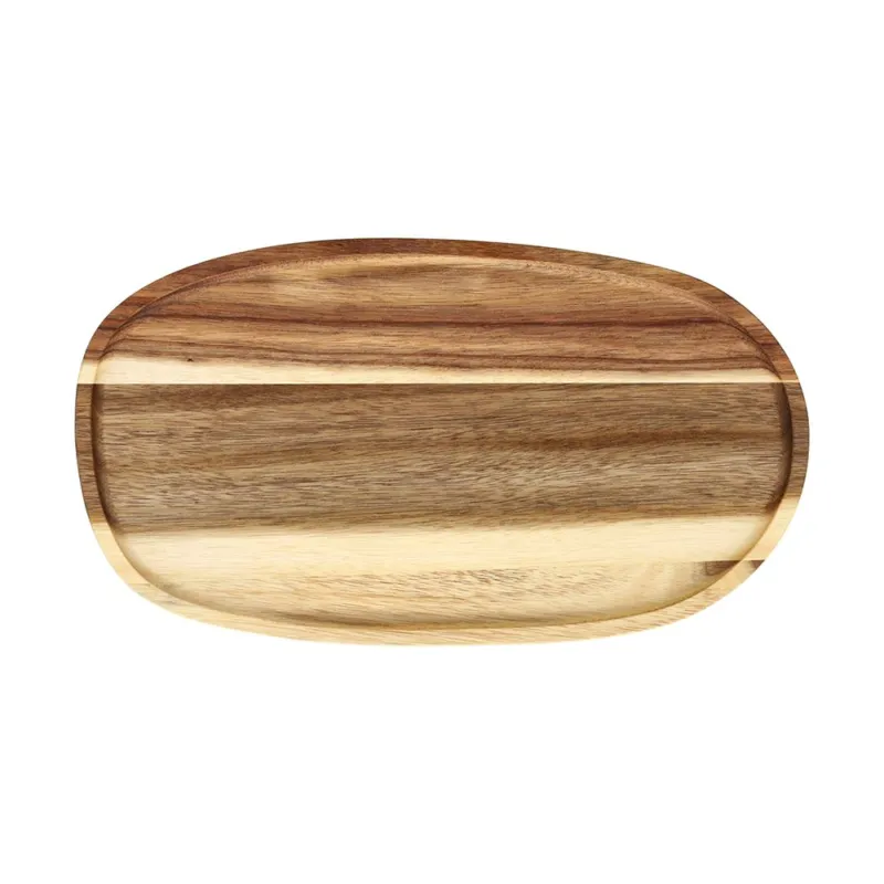 Vassoio ovale 34 cm Legno Marrone Novità