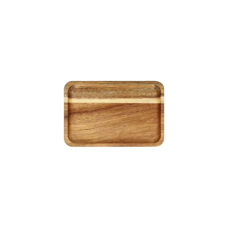 Mini vassoio rettangolare 18 cm Legno Marrone Prezzo Di Fabbrica