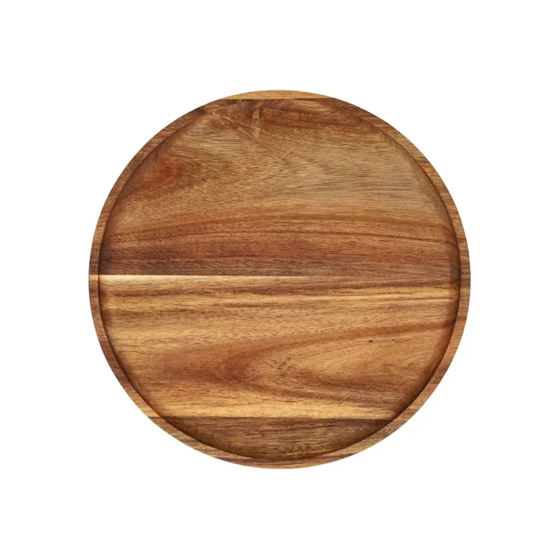 Vassoio rotondo 28 cm Legno Marrone Ultima Occasione