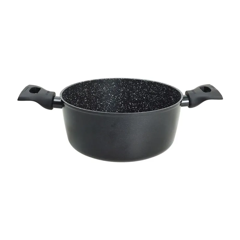 Saldi Casseruola 2 manici Cm 24 Full Induction Alluminio Nero