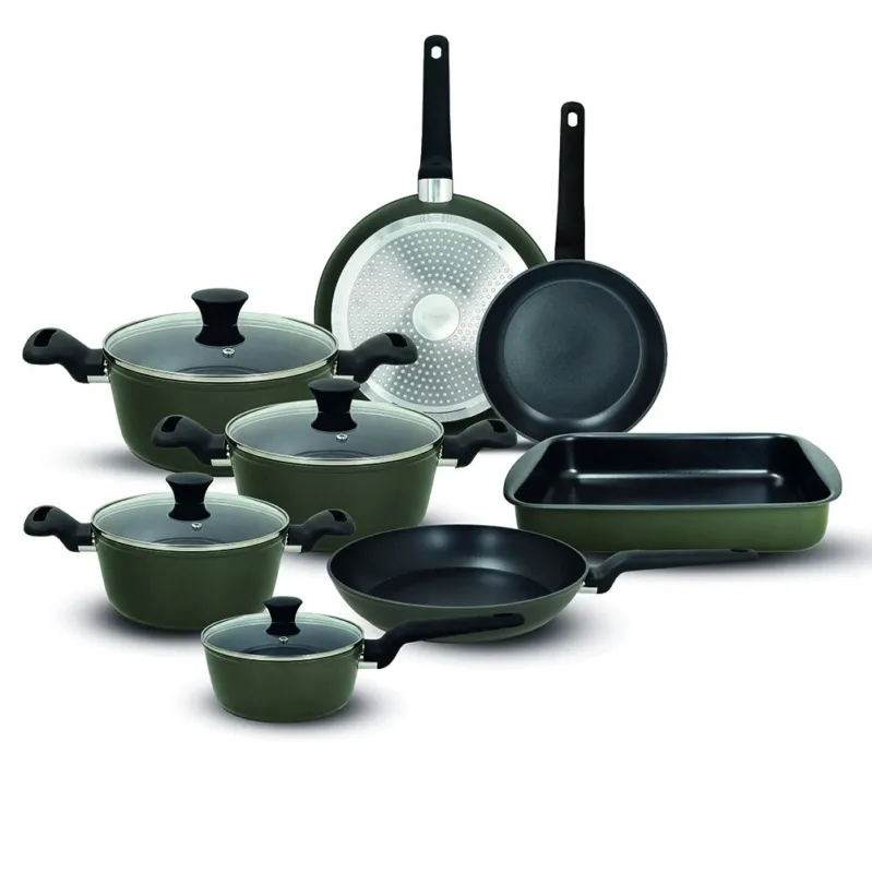 Ultime Pezzi Batteria 12 Pezzi Military Green Alluminio Verde