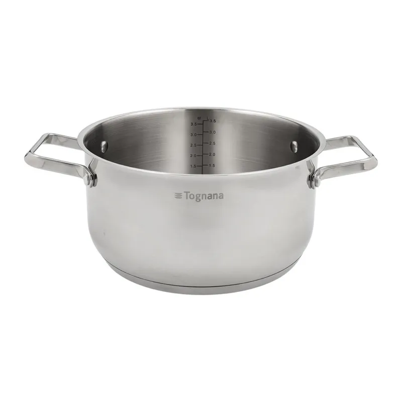 Di Tendenza Casseruola 2 manici 24 cm Acciaio inox Argento