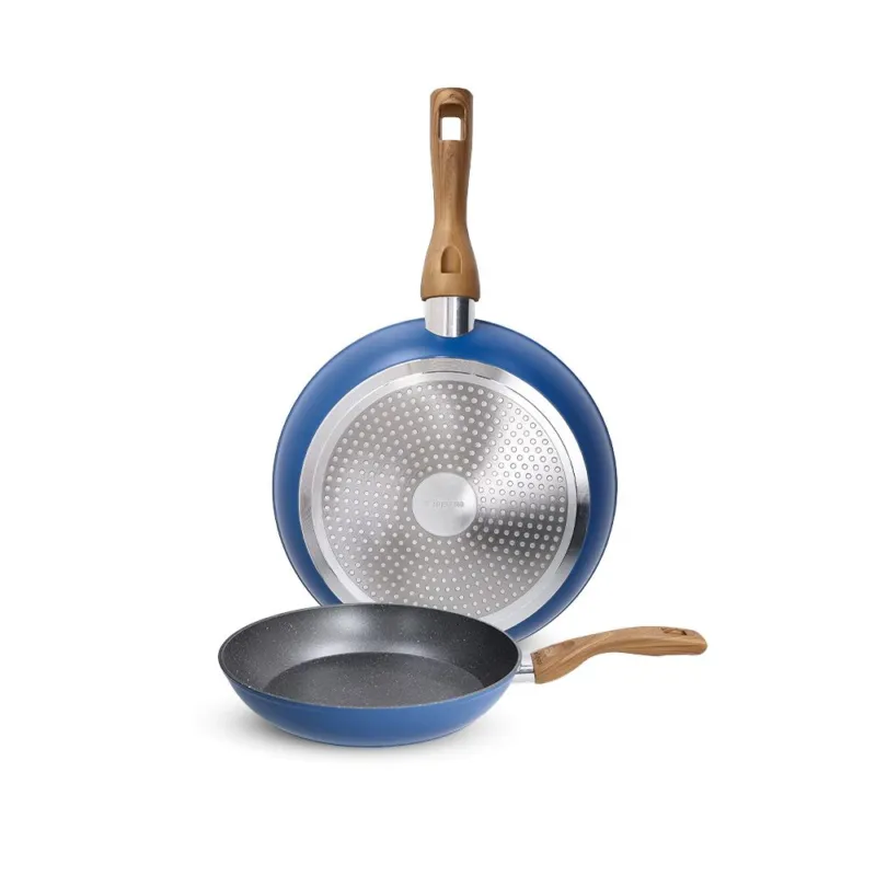 Super Prezzo Set 2 Padelle Cm 24 & 28 Blu Portofino Alluminio Blu
