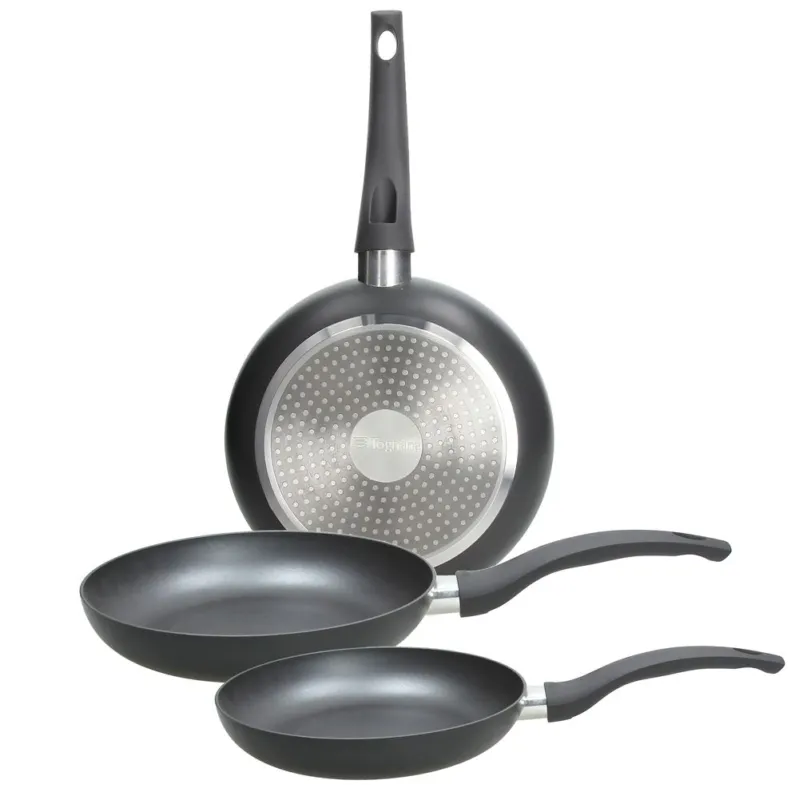 Set 3 padelle 20/24/28 cm Copper&Charcoal Alluminio Grigio Vendita Finale